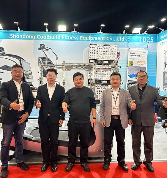 Фитнес-оборудование Coolbuild блистает на выставке FIBO в Кельне, Германия